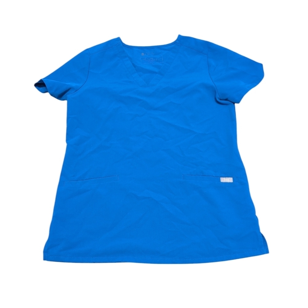 FIGS Technical Collection Blue Nurse Scrub Top (Women's Small)